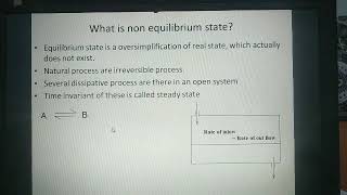 Basic non equilibrium thermodynamics [upl. by Adnana]