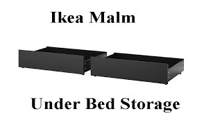 Ikea malm under bed storage system [upl. by Ashmead976]