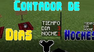 Como hacer un contador de dias en Minecraft BedrockTruco con comandos [upl. by Tsepmet574]