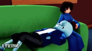 MMD x Frans Family Can I borrow a Kiss Elys Sans Frisk [upl. by Medora]