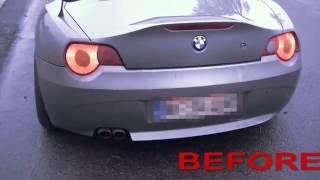 BMW Z4 E85 30I Eisenmann exhaust and Schmiedmann header  cat [upl. by Mathi158]