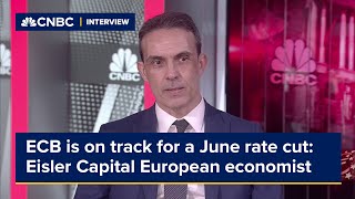 ECB is on track for a June rate cut Eisler Capital European economist says [upl. by Coltun]