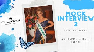 3 minute pageant mock interview helping you win a pageant  episode 2 [upl. by Cami]