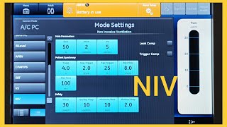 How to set NIV on a Ventilator  Non Invasive Ventilation on a Ventilator [upl. by Aleekat]