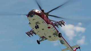 DCS World  Mi8 helicopter  Side flight with roll forward  690 [upl. by Ettenhoj]