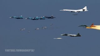 The Power of the Russian Air Force Sukhoi Su57 Su35 Su30 MiG35 Kamov Ka50 [upl. by Ayad]