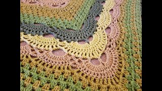 quotVirus Meets Grannyquot Shawl pt 3 Crochet Tutorial [upl. by Adallard]