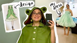 Making a Frog Dress and coat 🐸 [upl. by Arretahs988]