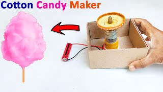 How To Make Cotton Candy Machine From Dc Motor At Home  Diy Cotton Candy Machine  Cotton Candy [upl. by Hgielar286]