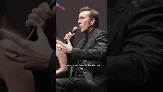 Fame Is Like Gambling  Nicolas Cage  TIFF 2023 [upl. by Adnola]