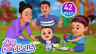 Sunday Ghoomne Jate Hain  17 more Rhymes in Hindi  Nursery Rhymes  Ding Dong Bells [upl. by Behl]