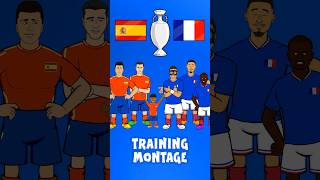 Spain vs France  the teams prepare🤣 euro2024 football france spain [upl. by Meuser92]