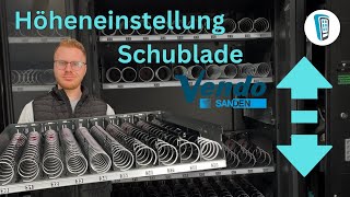 Schubladen Höheneinstellung bei Sanden Vendo  Snackautomat [upl. by Ennovahs]