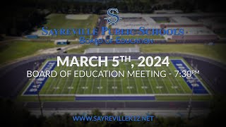 Sayreville Board of Education Meeting  03524 [upl. by Spearing858]