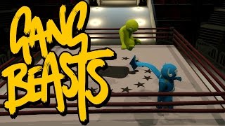 GANG BEASTS  Old School Wrestling Father Vs Son [upl. by Burrill]