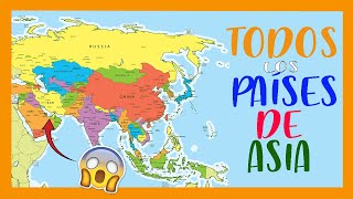 ✅✅✅PAÍSES y capitales de ASIA  MAPA político de ASIA [upl. by Zetrac]