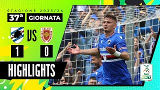 Sampdoria vs Reggiana 10  Il Doria vince e celebra Eriksson  HIGHLIGHTS SERIE BKT 2023  2024 [upl. by Saffren496]