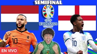 🔴PAISES BAJOS 1 vs 2 INGLATERRA EN VIVO  SEMIFINAL  EUROCOPA 2024🔴 [upl. by Gunnar380]