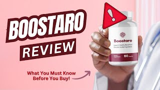 Boostaro Review ⚠️Exposed⚠️  Does It Improve Performance [upl. by Dnaltiak]