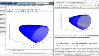 Matcont Tutorial 1 3 ContLimCycl [upl. by Yleme]