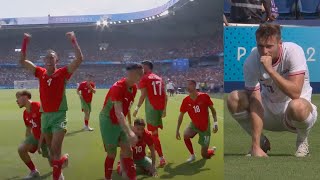 Morocco 40 Win vs Usa Mens Football Quarter Final Paris Olympic Highlights  Morocco Enter in SF [upl. by Nevile]