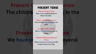 Mastering Present Tenses Examples and Clear Explanations for English Learners shorts [upl. by Oninotna]