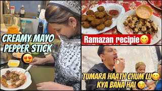 Ramazan recipie Creamy Mayo Pepper Stick😋 sabko aai pasand try karo ghar mai💃 [upl. by Chantalle]