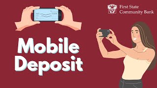 Mobile Deposit  FSCB Mobile Banking [upl. by Eelirak947]