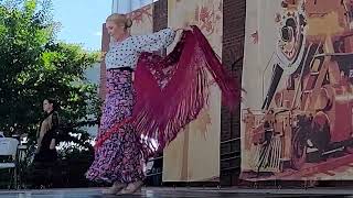 Flamenco dance choreography at the 2023 Villa Rica Hispanic Heritage Multicultural Festival [upl. by Fotina]