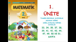 2 SINIF MATEMATİK DERS KİTABI 1 ÜNİTE 33 34 35 37 38 39 41 42 43 44 47 49 5051SAYFA [upl. by Watts]