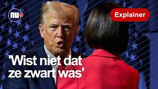 Trump ruziet in interview en valt Harris aan Zij heeft het momentum  NUnl  Explainer [upl. by Ahsila]