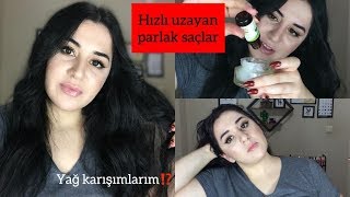 SAÇLARIM NASIL HIZLI UZADI⁉️YAĞ KARIŞIMI UYGULAMALI 2019 [upl. by Julian]