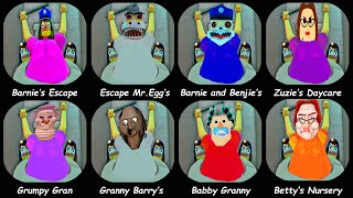 BARNIES PRISON ESCAPE 2GUMPY GRANGRANNY BARYS PRISON RUNBETTYS NURSERY ESCAPEBABY GRANNY [upl. by Carlos]