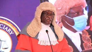 BRAVE SPEECH  Chief Justice of Uganda Alfonse OwinyDollo tells Museveni we need new thinking [upl. by Maya826]