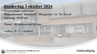 03102024 2000 uur Gez wijkavond GB Wijken [upl. by Immot]