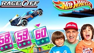 FINAL HOT WHEELS RACE OFF 🚙ULTIMO desafio SUPERCARGADO y 3 ESTRELLAS ⭐en TODOS los NIVELES 😱 [upl. by Naahs507]