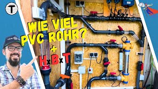 Pool Technikraum wie viel PVC Rohr  HxBxT [upl. by Hew]