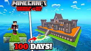 I Survived 100 days in MID OF OCEAN in Minecraft Hardcore [upl. by Yelekalb]