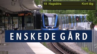 Enskede Gård Station Gröna linjen Stockholms Tunnelbana [upl. by Tratner770]