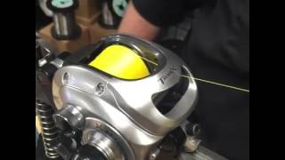 Spooling Maxcuatro at Island Fishing Tackle [upl. by Collin]