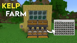 Infinite Fuel New Updated Kelp Farm in Minecraft Bedrock 120601201 [upl. by Dillie]