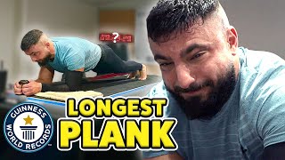 Longest Plank EVER  Guinness World Records [upl. by Ellekram]