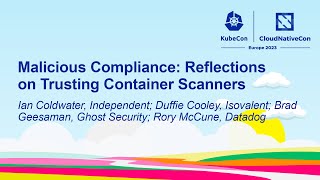 Malicious Compliance Reflections on Trusting Container  Coldwater Cooley Geesaman McCune [upl. by Means]