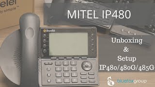 ShoreTel Mitel IP480IP485  Unboxing and Setup of the latest voip phones for Mitel MiVoice Connect [upl. by Riella]