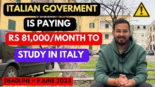 GET RS 81000MONTH TO STUDY IN ITALY  MAECI SCHOLARSHIP [upl. by Pears49]