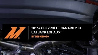 2016 Chevrolet Camaro 20T Dual Quad Catback Exhaust Installation Guide by Mishimoto [upl. by Treborsemaj]