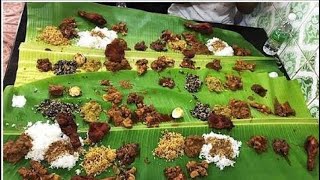 25 varieties of Nonveg food in a single banana leaf TAMILNADU [upl. by Arlana]