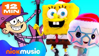 Nicktoons Holiday Song Playlist w SpongeBob amp More 🎅 12 Minutes  Nick Music [upl. by Ylsel]