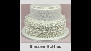 Ruffles  Blossom Flower Ruffle Frills Fondant Cake Decorating Techniques Tutorial  How to Make [upl. by Minsk]