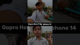 Gopro Hero 9 Vs iPhone 14 ❤️ trending shorts motovlog gopro iphone [upl. by Airb584]